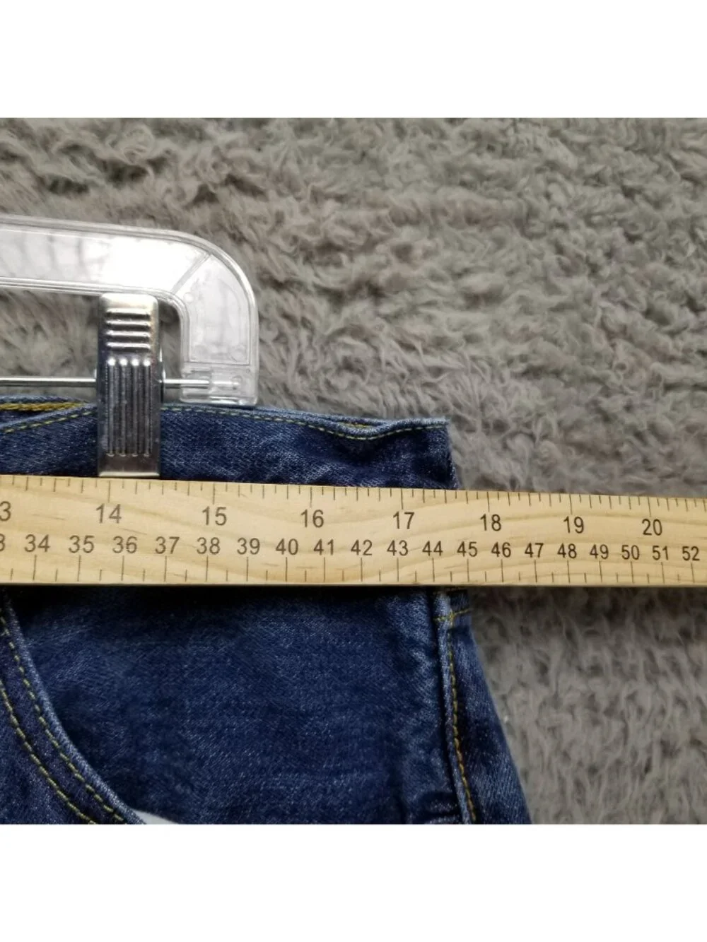 Levis Jeans Mens 38x30 Blue 501 Cotton Denim Button Fly Classic Straight *Read*